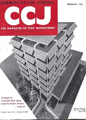 Bild des Verkufers fr Commercial Car Journal (CCJ) : The Magazine of Fleet Management February 1960 zum Verkauf von Ridge Road Sight And Sound