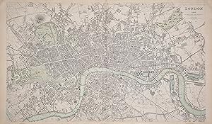 Imagen del vendedor de London [Plan of London, 1843] a la venta por Bolivar Old Prints Anticuario