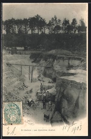 Carte postale St-Chèron, Les Carrières Aubrun