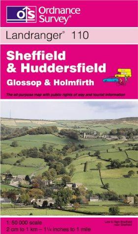 Bild des Verkufers fr Sheffield and Huddersfield, Glossop and Holmfirth: Sheet 110 (Landranger Maps) zum Verkauf von WeBuyBooks