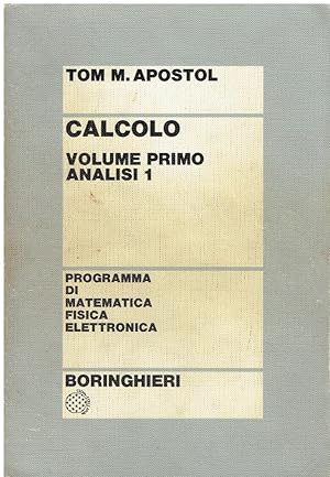 Bild des Verkufers fr Calcolo. Analisi 1 (Vol. 1) zum Verkauf von Libreria sottomarina - Studio Bibliografico