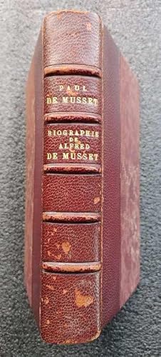 Biographie de Alfred de Musset 1877