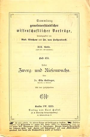 Ueber Zwerg- und Riesenwuchs.