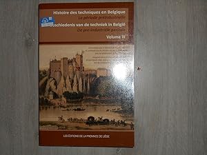 Bild des Verkufers fr Histoire des techniques en Belgique : la priode prindustrielle: Pack en 3 volumes zum Verkauf von Dmons et Merveilles