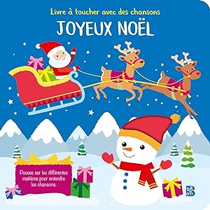 Livre sonore à toucher Noël: Livre à toucher avec chansons (Noël 1)