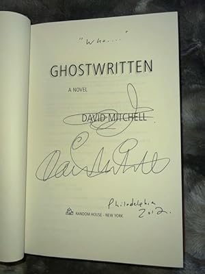 Bild des Verkufers fr Ghostwritten: A Novel (Signed) zum Verkauf von Michael J. Toth, Bookseller, ABAA