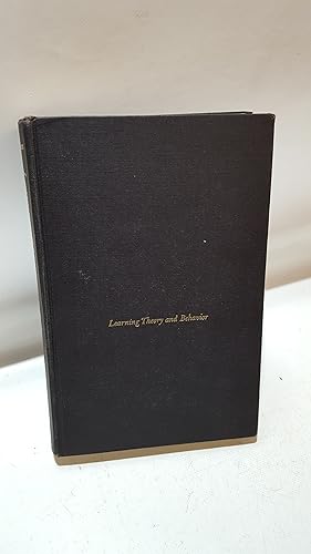Seller image for Learning theory and behavior for sale by Cambridge Rare Books