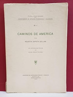 Imagen del vendedor de Caminos de Amrica a la venta por Moe's Books