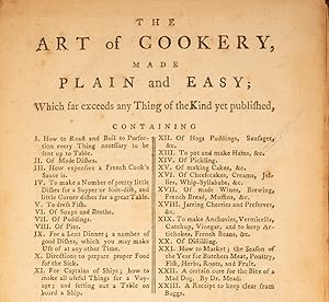 Art of Cookery, The