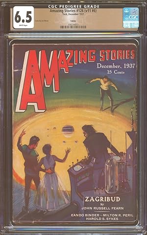 Amazing Stories1937 December, #126. CGC 6.5 FN+ White Pages, Yakima Pedigree