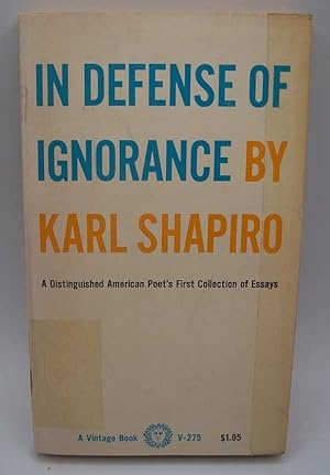 Image du vendeur pour In Defense of Ignorance mis en vente par Easy Chair Books