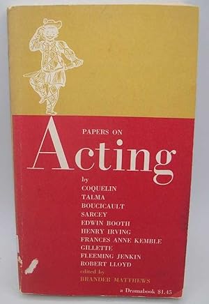 Immagine del venditore per Papers on Acting venduto da Easy Chair Books