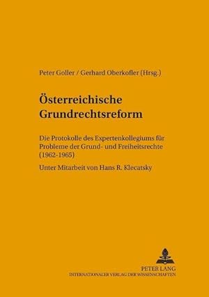 Seller image for sterreichische Grundrechtsreform for sale by BuchWeltWeit Ludwig Meier e.K.