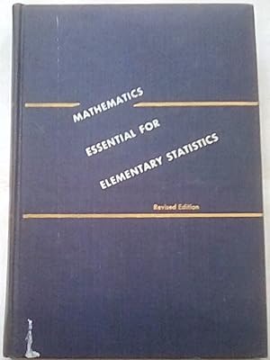 Imagen del vendedor de Mathematics Essential for Elementary Statistics: A Self-teaching Manual, Revised Edition a la venta por P Peterson Bookseller