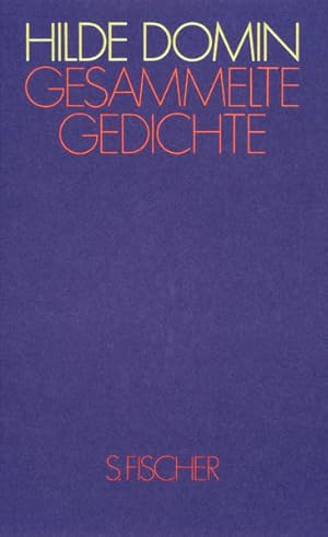 Gesammelte Gedichte Hilde Domin