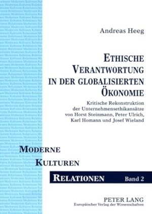 Imagen del vendedor de Ethische Verantwortung in der globalisierten konomie a la venta por BuchWeltWeit Ludwig Meier e.K.