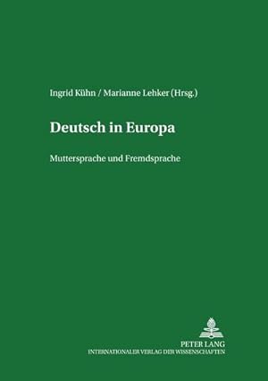 Seller image for Deutsch in Europa for sale by BuchWeltWeit Ludwig Meier e.K.