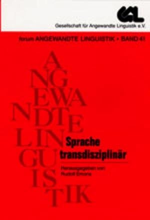Bild des Verkufers fr Sprache transdisziplinr zum Verkauf von BuchWeltWeit Ludwig Meier e.K.