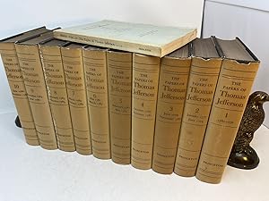 Seller image for THE PAPERS OF THOMAS JEFFERSON (10 volume set, volumes 1-10) (with) INDEX volumes 1-6 for sale by Frey Fine Books