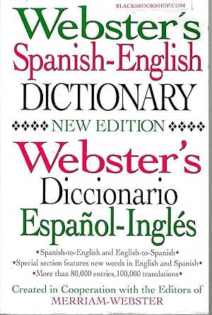 Seller image for Webster's Spanish - English Dictionary for sale by Blacks Bookshop: Member of CABS 2017, IOBA, SIBA, ABA