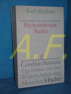 Bild des Verkufers fr Psychoanalytische Studien, Band 2 (Conditio humana) zum Verkauf von Antiquarische Fundgrube e.U.