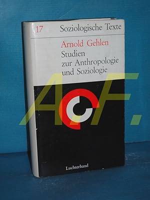 Bild des Verkufers fr Studien zur Anthropologie und Soziologie (Soziologische Texte Band 17) zum Verkauf von Antiquarische Fundgrube e.U.