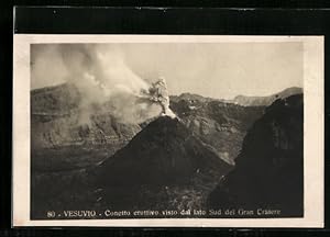 Ansichtskarte Vesuvio, Conetto eruttivo visto dal lato Sud del Gran Cratere