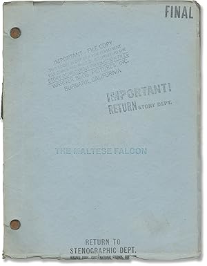 Seller image for The Maltese Falcon (Original screenplay for the 1941 film noir) for sale by Royal Books, Inc., ABAA