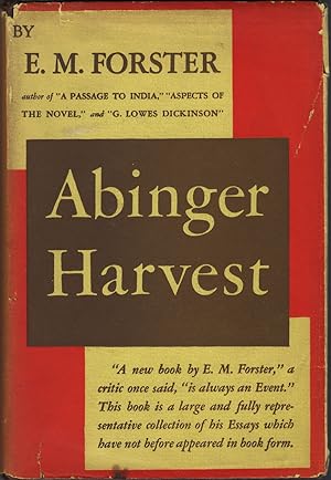 Bild des Verkufers fr Abinger Harvest zum Verkauf von Newhouse Books