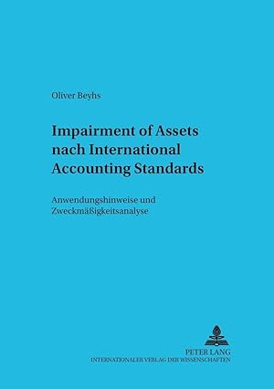Imagen del vendedor de Impairment of Assets nach International Accounting Standards a la venta por moluna