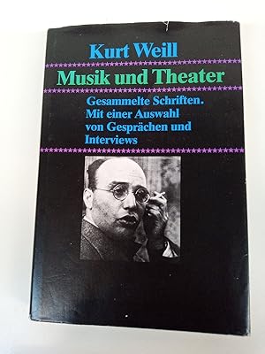 Seller image for Musik und Theater Gesammelte Schriften for sale by SIGA eG