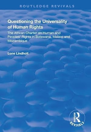 Image du vendeur pour Lindholt, L: Questioning the Universality of Human Rights mis en vente par moluna