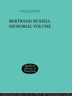 Seller image for Bertrand Russell Memorial Volume for sale by moluna