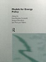 Seller image for Models for Energy Policy for sale by moluna