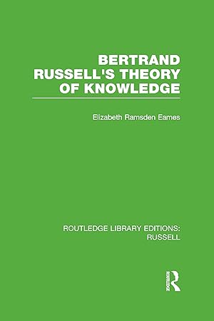 Bild des Verkufers fr Bertrand Russell\ s Theory of Knowledge zum Verkauf von moluna