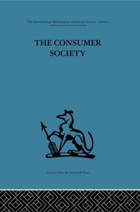 Seller image for The Consumer Society for sale by moluna