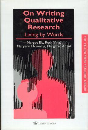 Seller image for Anzul, M: On Writing Qualitative Research for sale by moluna