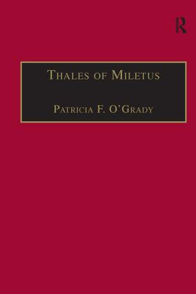 Seller image for O\ Grady, P: Thales of Miletus for sale by moluna