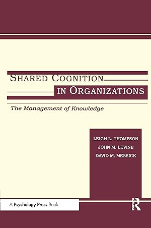 Image du vendeur pour Shared Cognition in Organizations mis en vente par moluna