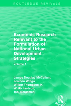 Image du vendeur pour McCallum, J: Economic Research Relevant to the Formulation o mis en vente par moluna