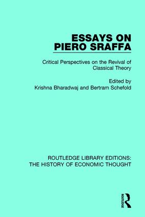 Seller image for Essays on Piero Sraffa for sale by moluna