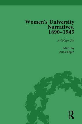 Bild des Verkufers fr Women\ s University Narratives, 1890-1945, Part I Vol 3 zum Verkauf von moluna