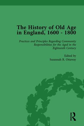 Imagen del vendedor de The History of Old Age in England, 1600-1800, Part II vol 6 a la venta por moluna