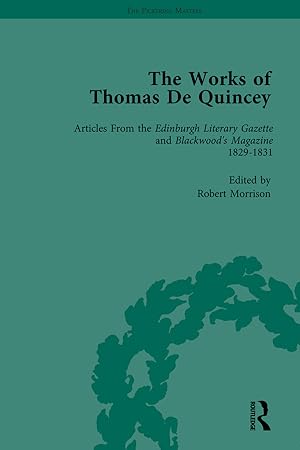 Immagine del venditore per The Works of Thomas De Quincey, Part I Vol 7 venduto da moluna