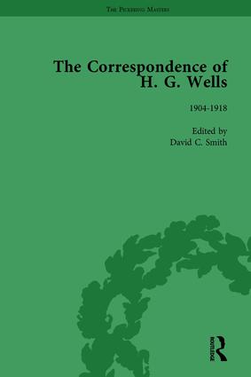 Imagen del vendedor de The Correspondence of H G Wells Vol 2 a la venta por moluna