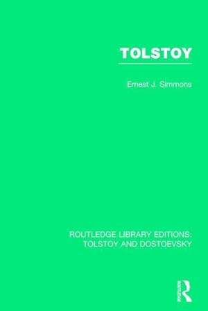 Bild des Verkufers fr Simmons, E: Tolstoy zum Verkauf von moluna