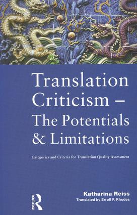 Seller image for Translation Criticism- Potentials and Limitations for sale by moluna