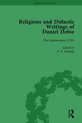 Image du vendeur pour Religious and Didactic Writings of Daniel Defoe, Part II vol 9 mis en vente par moluna