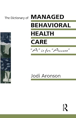 Seller image for Dictionary of Managed Behavioral Health Care for sale by moluna