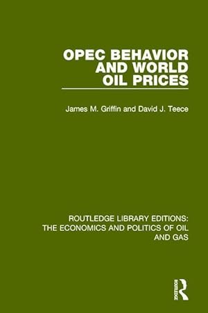 Bild des Verkufers fr OPEC BEHAVIOUR & WORLD OIL PRI zum Verkauf von moluna